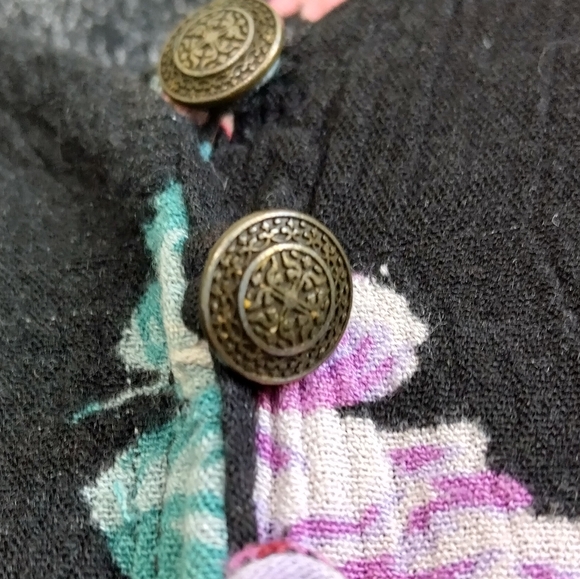 Xhiliration Floral Mini Dress Flutter Sleeves VNeck Ruffles Cottagecore Western - Picture 5 of 9